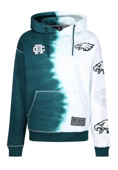 Re:Covered NFL Eagles Ink Dye Effect Midnight On Hoodie Green