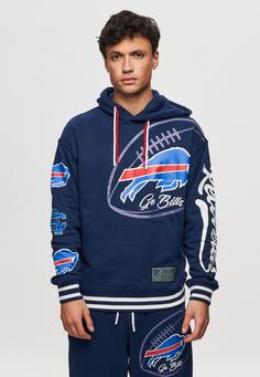 Rückansicht von Re:Covered NFL Bills Go Bills Hoodie Navy