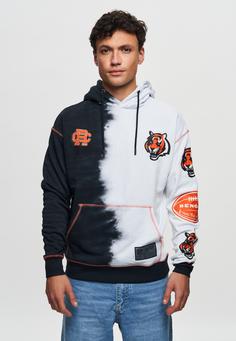 Rückansicht von Re:Covered NFL Bengals Ink Dye Effect On Hoodie Black