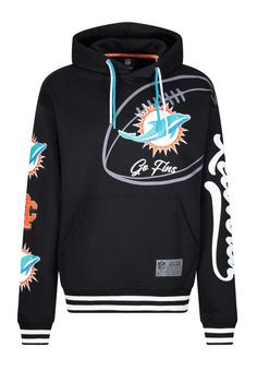 Re:Covered NFL Dolphins Go Fins Hoodie Black