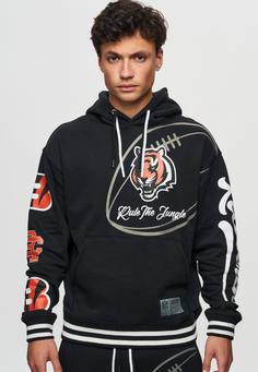 Rückansicht von Re:Covered NFL Bengals Rule The Jungle Hoodie Black