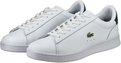 Rückansicht von Lacoste Sneaker Sneaker Herren Weiß/Blau