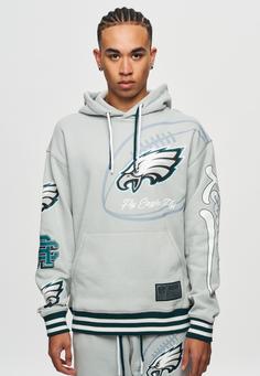 Rückansicht von Re:Covered NFL Eagles Fly Hoodie Grey