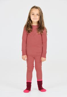 Rückansicht von ZigZag Funktionswäsche-Set Pattani Wool Wäscheset Kinder 4330 Withered Rose