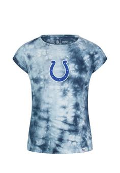 Re:Covered NFL Colts Printshirt Damen Blue Tie Dye