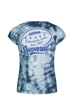 Rückansicht von Re:Covered NFL Colts Printshirt Damen Blue Tie Dye