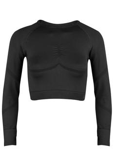 BeShaped Power Up! Langarmshirt Damen Black