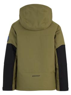 Rückansicht von Ziener AGIMO JUNIOR Skijacke Kinder deep olive