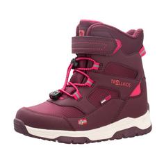 Trollkids Lofoten Winterschuhe Kinder Burgunderrot/Magenta