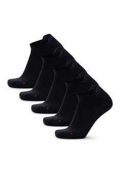 Rückansicht von DANISH ENDURANCE No Show Running Laufsocken schwarz
