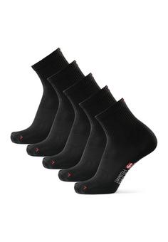 Rückansicht von DANISH ENDURANCE Quarter Pro Sports Sportsocken schwarz
