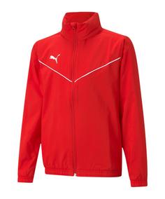 PUMA teamRISE Allwetterjacke Kids Regenjacke Kinder rotweiss