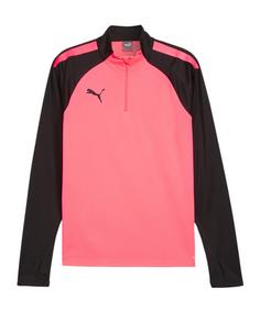 PUMA teamLIGA HalfZip Sweatshirt Funktionssweatshirt Herren rosaschwarz