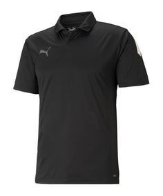 PUMA teamLIGA Sideline Polo Poloshirt Herren schwarzweiss