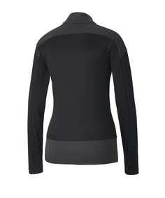 Rückansicht von PUMA teamGOAL 23 1/4 Zip Top Damen Funktionssweatshirt Damen schwarzgrau