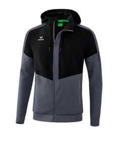 Erima Squad Präsentationsjacke Trainingsjacke schwarzgrau