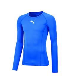 PUMA LIGA Baselayer Warm Longsleeve Kids Funktionsshirt Kinder blaublauweiss