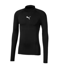 PUMA LIGA Baselayer Warm Longsleeve Shirt Funktionsshirt Herren schwarz