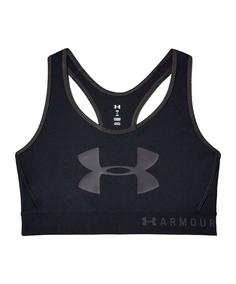 Under Armour Mid Keyhole Graphic Sport-BH Sport-BH Damen schwarz