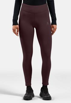 Rückansicht von Odlo ESSENTIAL WARM Laufhose Damen fudge(30910)