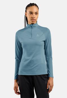 Rückansicht von Odlo ESSENTIAL CERAMIWARM Laufhoodie Damen provincial blue(21090)