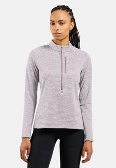 Rückansicht von Odlo Fleecepullover Damen misty lilac melange(21095)