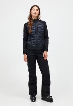 Rückansicht von Peak Performance W Helium Down Hybrid Jacket Trainingsjacke Damen BLACK