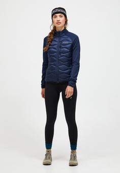 Rückansicht von Peak Performance W Helium Down Hybrid Jacket Trainingsjacke Damen DUNKELBLAU