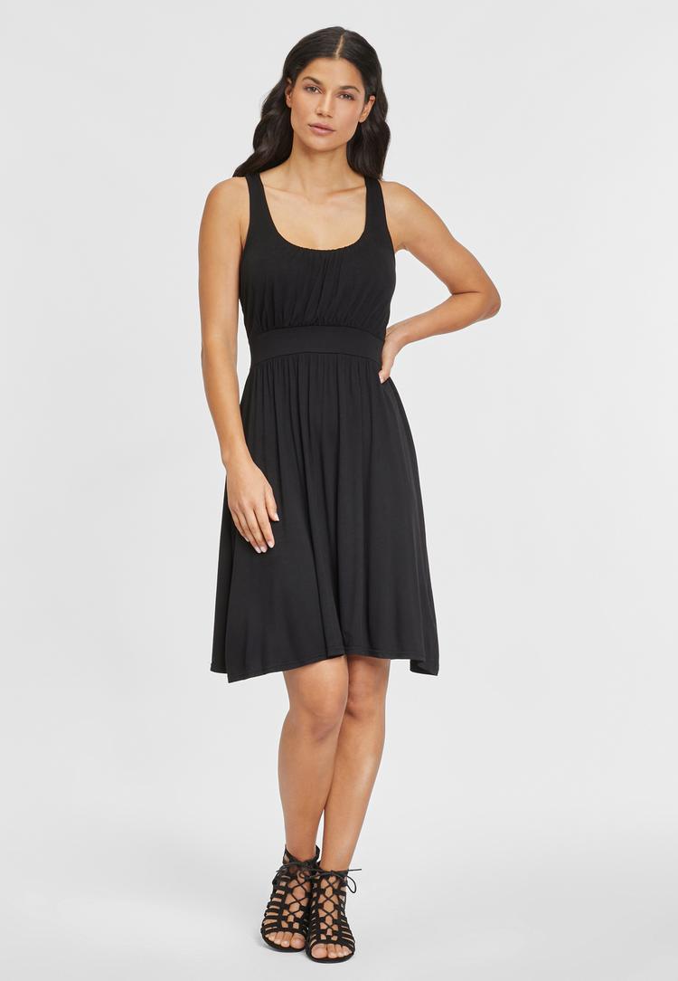 Lascana Lascana Strandkleid Tr&auml;gerkleid Damen - schwarz - 0 | SportScheck