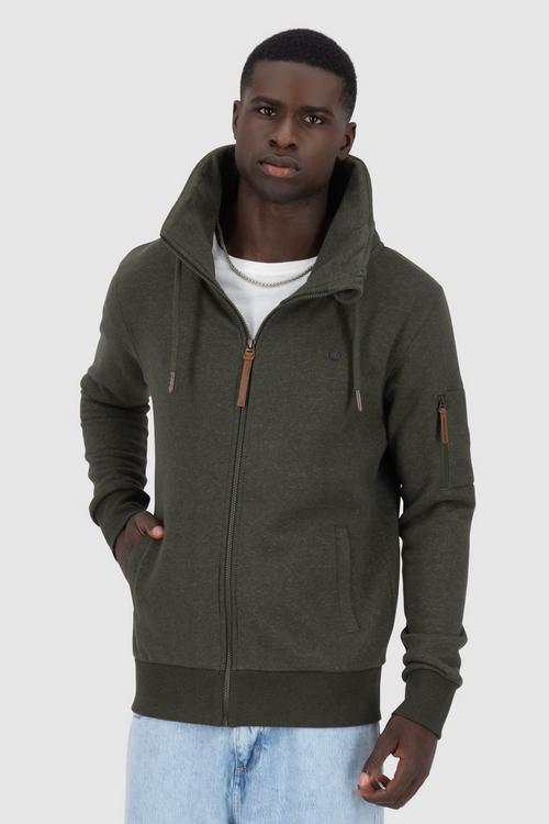 Rückansicht von ALIFE AND KICKIN EliasAK A Sweatjacke Herren stone melange