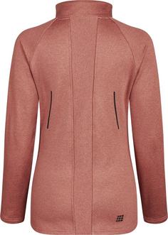 Rückansicht von CEP Cold Weather Zip Shirt Longsleeve Laufshirt Damen rose