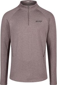 CEP Cold Weather Zip Shirt Longsleeve Laufshirt Herren - aubergine