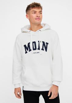 Rückansicht von Derbe Moin Hoodie Herren off-white