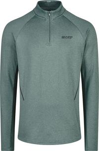 CEP Cold Weather Zip Shirt Longsleeve Laufshirt Herren - bluegrey