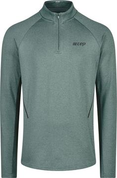 CEP Cold Weather Zip Shirt Longsleeve Laufshirt Herren bluegrey