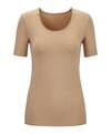 Falke UW T-Shirt CO/EL Unterhemd Damen - camel (4220)