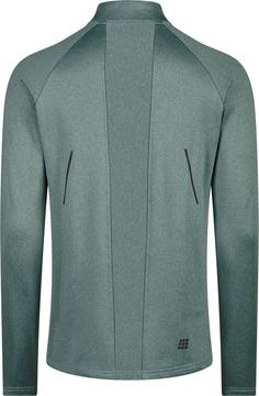 Rückansicht von CEP Cold Weather Zip Shirt Longsleeve Laufshirt Herren bluegrey