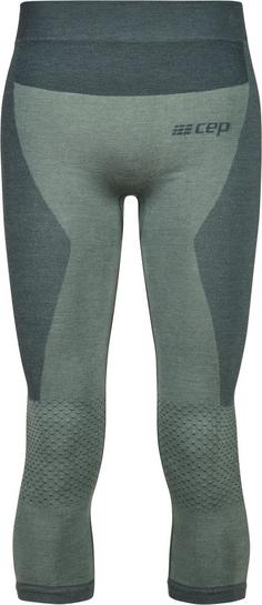 CEP Merino 3/4 Skiing Base Tights Leggings Herren bluegrey/grey