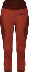 CEP Merino 3/4 Tights Skiing Tights Damen - aubergine/red