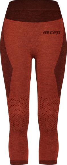 CEP Merino 3/4 Tights Skiing 3/4-Tights Damen aubergine/red