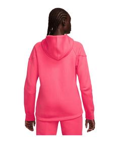 Rückansicht von Nike Tech Fleece Kapuzenjacke Damen Sweatjacke Damen rosaschwarz