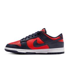 Rückansicht von Nike Dunk Retro Low Sneaker Herren rotblau