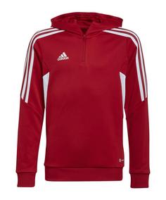 adidas Condivo 22 TK Hoody Kids Funktionssweatshirt Kinder rotweiss