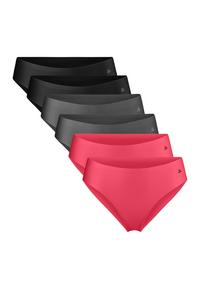 DANISH ENDURANCE Invisible Bikini Slip Unterhose Damen - black/grey/pink
