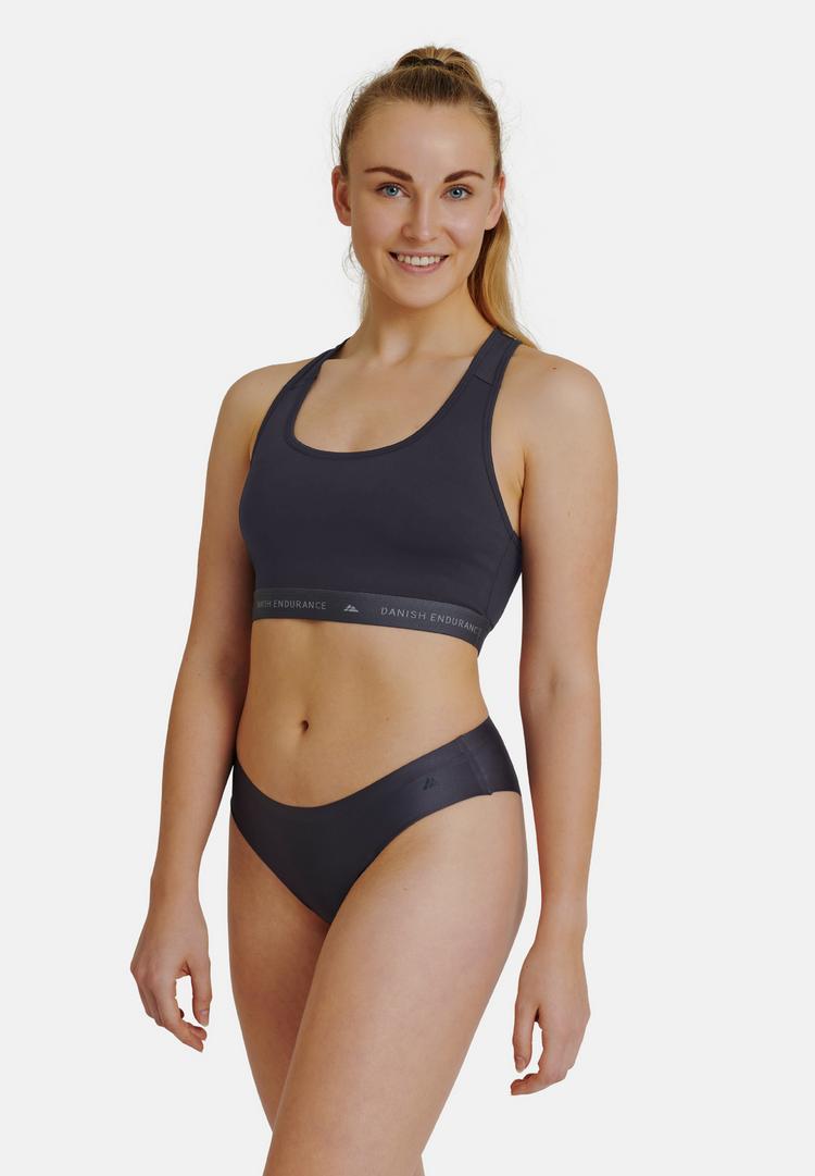 DANISH ENDURANCE DANISH ENDURANCE Invisible Bikini Slip Unterhose Damen - black/grey/pink - 0 | SportScheck