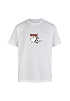 Cleptomanicx Boxy Tee Guided Tour Printshirt Herren White