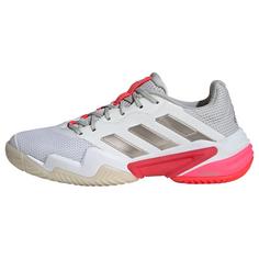 adidas Barricade 13 Tennisschuh Tennisschuhe Damen Cloud White / Champagne Met. / Lucid Red