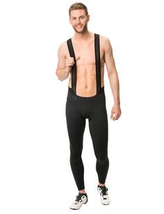 Rückansicht von VAUDE Men's Kuro Warm Bib Tights Funktionshose Herren black