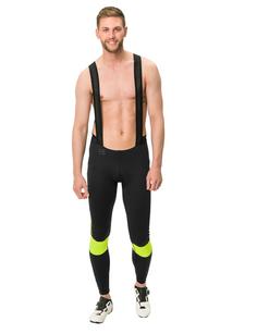 Rückansicht von VAUDE Men's Kuro Warm Bib Tights Funktionshose Herren neon yellow