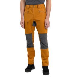 Rückansicht von Haglöfs Mid Slim Pant Trekkinghose Herren Golden brown/Magnetite